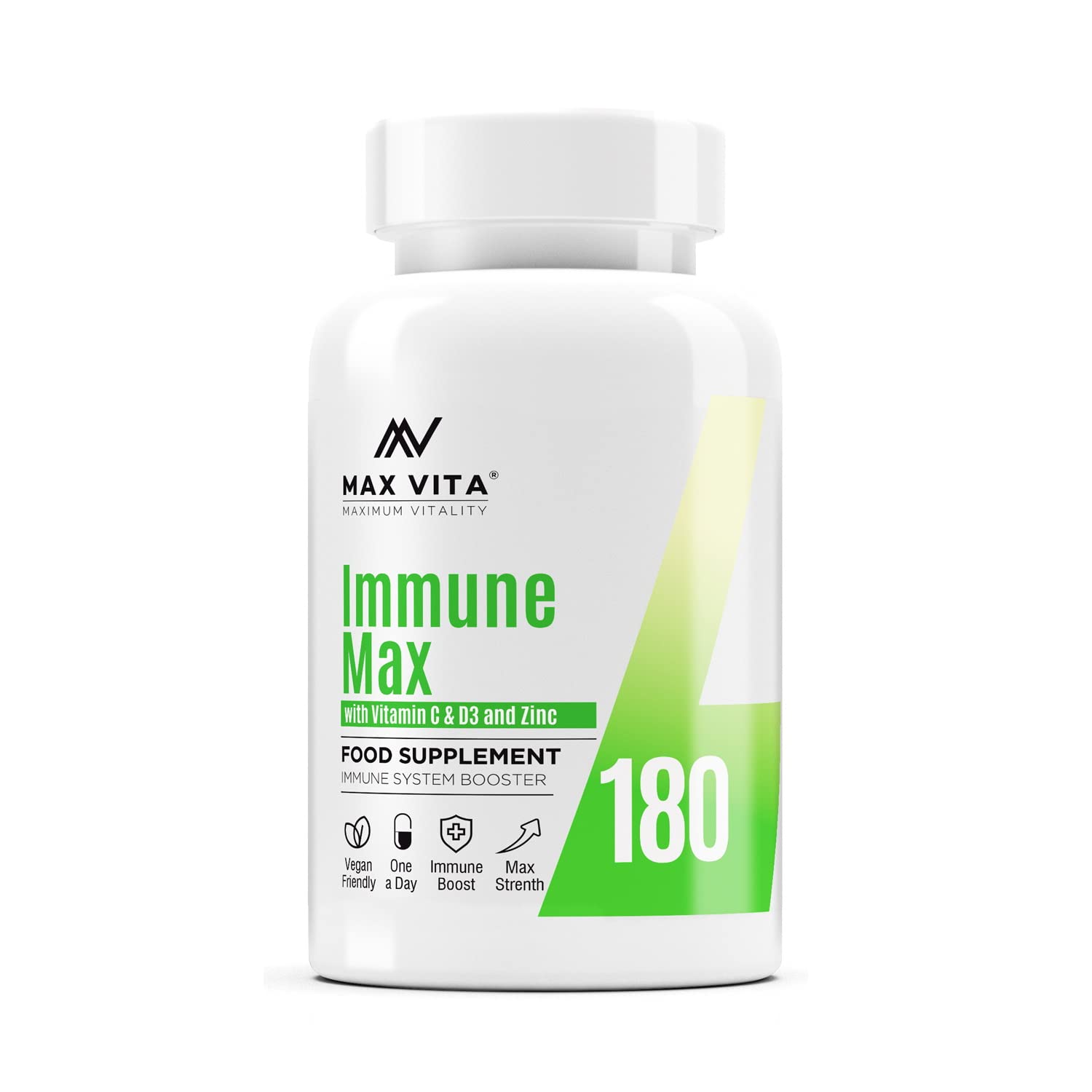 Vitamin C with Zinc 15mg & Vitamin D3 2000IU Multivitamin for Men & Women Imm...