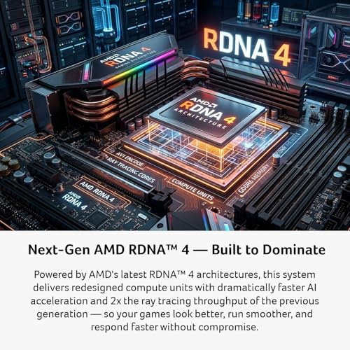 Image of Acer Nitro 85 Gaming Desktop | AMD Ryzen 9 9900X Processor | AMD Radeon RX 9070 XT Graphics | 16GB DDR5 | 1TB Gen 4 SSD | Wi-Fi 7 | Windows 11 Home | N85-100-UR37