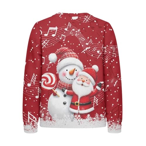 Sweater for Kids Girls Boy Long Sleeve Toddler Casual Crewneck Soft Warm Loose Sweatshirt Pullover Tops 2XS-XL2