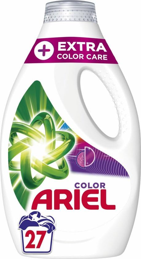 Detergente líquido Ariel + cuidado extra del color - 5 x 27 lavados - Paquete económico