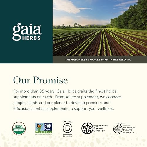 image for Gaia Herbs Adrenal Health Nightly Restore - Herbal Supplement with Ash