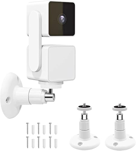Miniatura 9 de Soporte de pared para Wyze Cam Pan V3 y Wyze Cam V3 y Wyze Cam al aire libre, paquete de 3 soportes de montaje de pared ajustables giratorios de 360