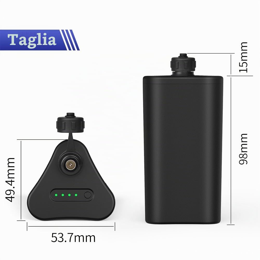 AFTERTECH PACCO BATTERIA PILA IMPERMEABILE WATERPROOF 12V 3000mAh 3Ah RICARICABILE AL LITIO IP67 98x54x50mm G1D1
