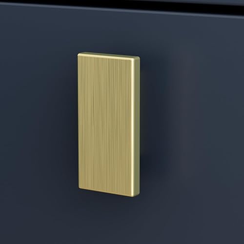 Miniatura 20 de Homsee Mesita de noche de 3 cajones, moderna mesita de noche con almacenamiento, mesa auxiliar versátil con patas de metal para dormitorio, sala de