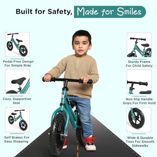 Image of Adjustable Handle Lightweight Pedal Free Balancing Cycle for Girls & Boys of - Ages 1.5 to 4.5 Years | Adjustable Seat |1 Year Warranty | Early Learning & Balance Training Bike Bicycle