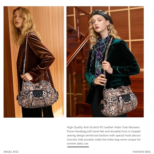 Image of Angel Kiss Purses for Women Soft PU Leather Large Hobo Bags for Women Shoulder Bag | Soft