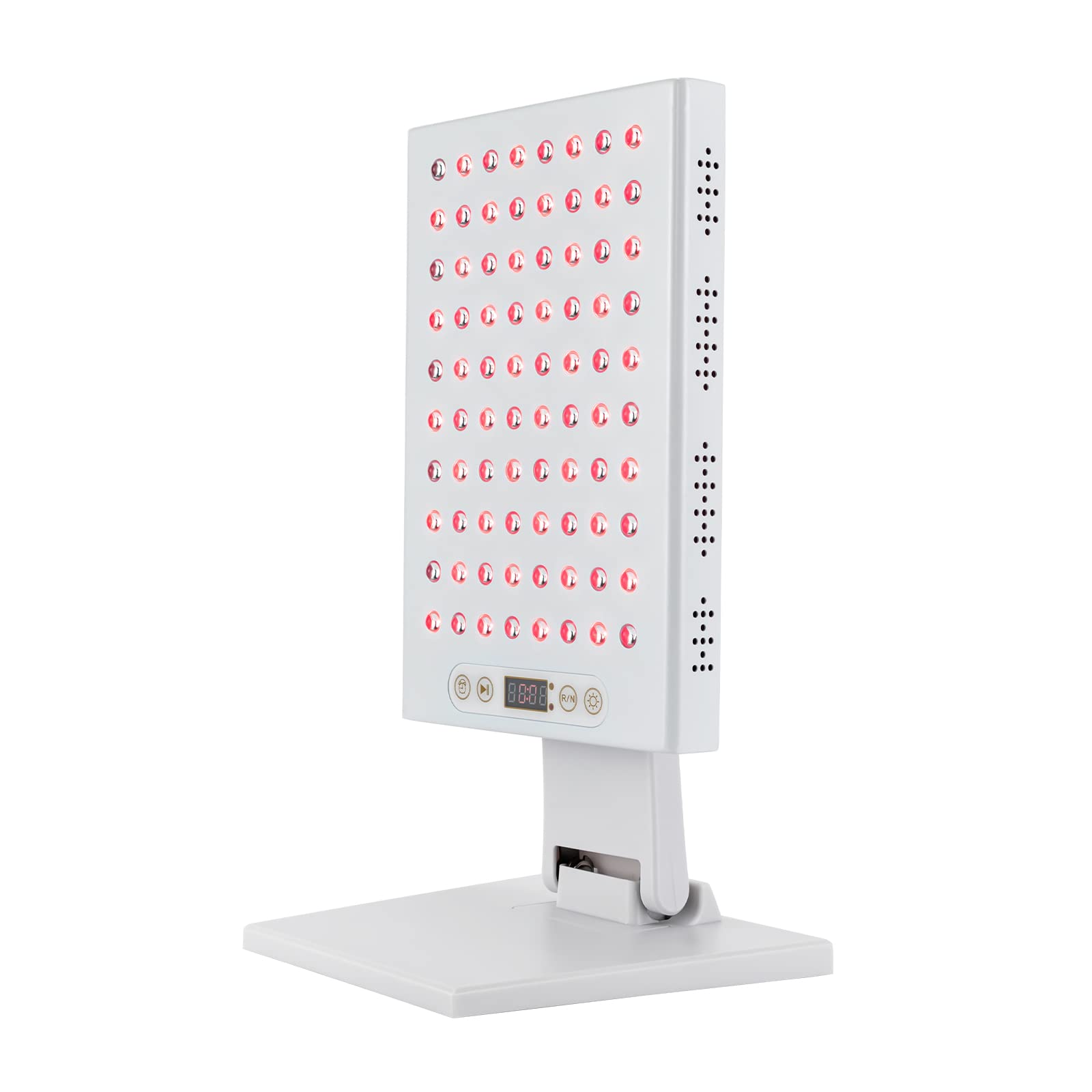 Rotlichttherapiegerät, LED Rotlichtlampe mit 1-30min Timer, Verstellbare Ganzkörper-Lichttherapie-Panels mit 80 Dual-Chip-LEDs Nahinfrarot-Lichttherapie für Leichtigkeit Muskelschmerzen