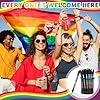 Weekgrat 48 Pcs Pride Ballpoint Pen Month Lgbtq Rainbow Party Favors Black Ink Retractable Ballpoint Pens for Gay Lesbian Gifts Gay Party Supplies Favors Accessories in Bulk #1