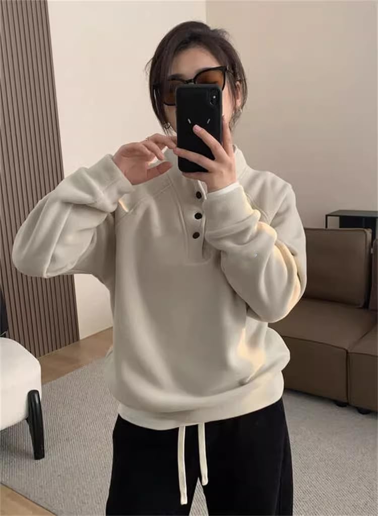 Sudadera para Mujer, Manga Raglán, con Capucha, Forrada de Felpa
