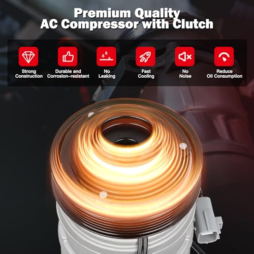 Image of cciyu Air Conditioning Compressor Fit for Toyota Sienna 3.0L 1998-2003
