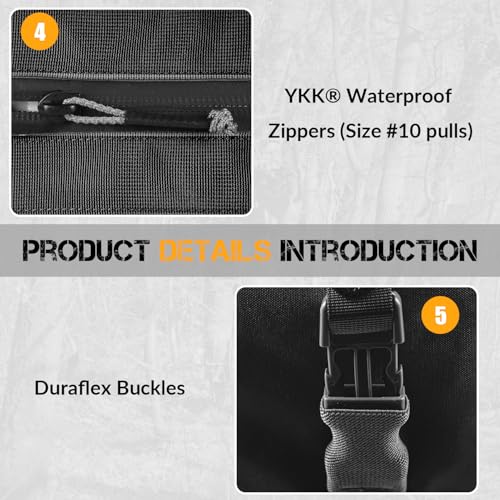 130L Tactical Travel Duffle Bag Large Capacity Waterproof Full-Access Opening Foldable Military Backpack Travel for Outdoor Camping Hunting Weekender Gym Traveling Workout Deployment4