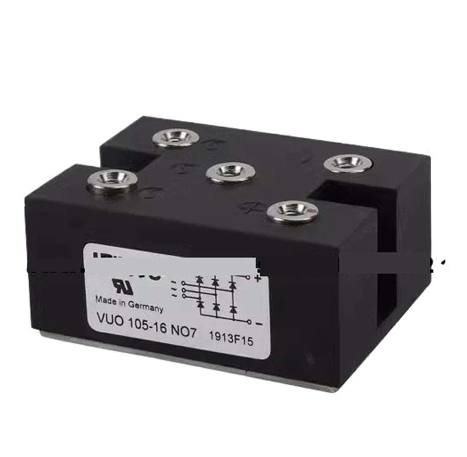 Module VUO125-16NO7 redresseur triphasé 1600V pour haute stabilité thermique