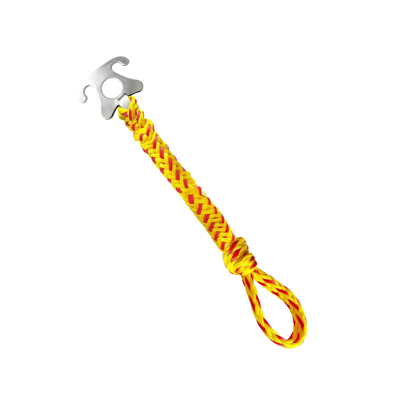 Yanzunlrn Red And Yellow Rope Multipurpose 316 Stainless Steel Water Tow Strap For Connecting Boats & Water Sports Equipment Weatherproof Construction Marine Grade Rustproof Steel Cable