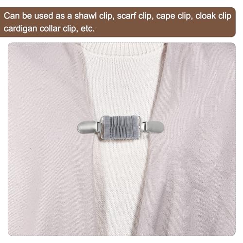 Image of uxcell Dress Cinch Clips, Sweater Clips, Shawl Cardigan Collar Clips Scarf Clip Tightener Dress Back Cinch Clip