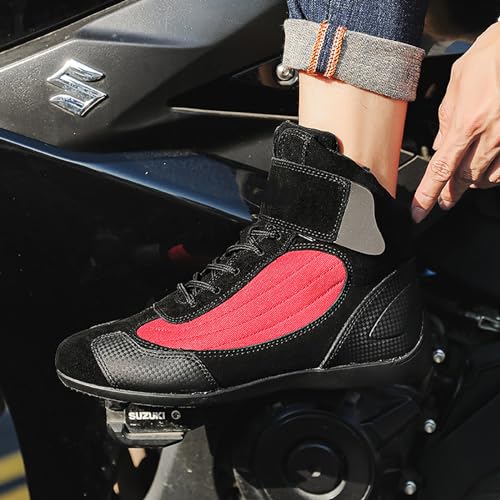 Botas De Motociclismo (38-46), Respiráveis/anticolisão, Ajuste Justo/fácil De Colocar, Antiderrapant