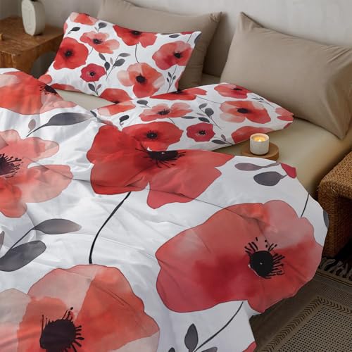 Funda nórdica de flores para dormitorios infantiles y juveniles en suave microfibra 5