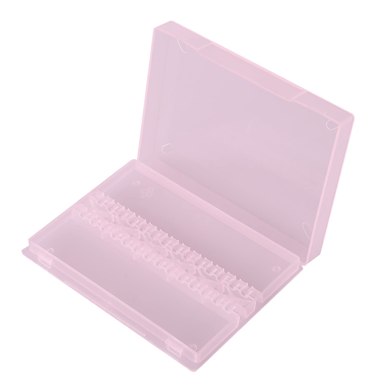 Nail Drill Holder,Nail Drill Bit Holder,Nail Desk Organizer,Nail Bit Holder,Drill Bit Holder Nail Tech,Plastic Nails Drill Bits Storage Box Nail Polishing Heads Display Case Nail Tools Container
