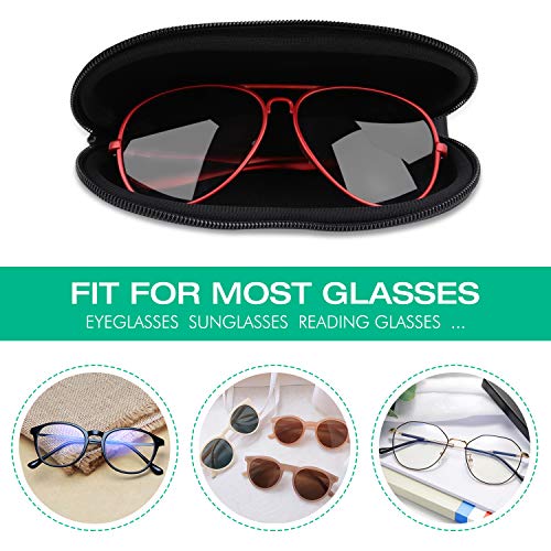 Image of MoKo Sunglasses Soft Case Ultra Light Neoprene Zipper Eyeglass Case for Men Women