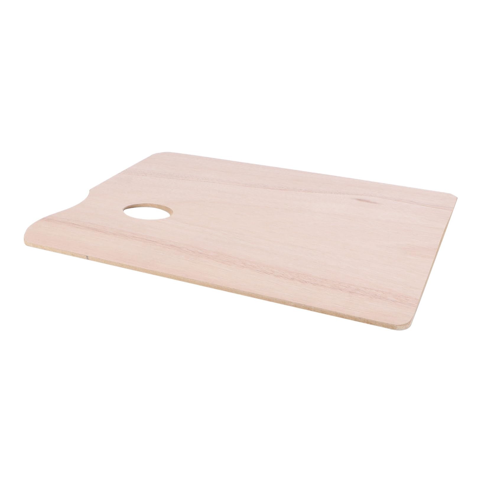 Tavolozza a Forma Quadrata a Pesce in Legno Beige con Impugnatura, Leggera e Versatile per Pittura Acrilica e Uso Domestico, per Hobbisti e Studenti