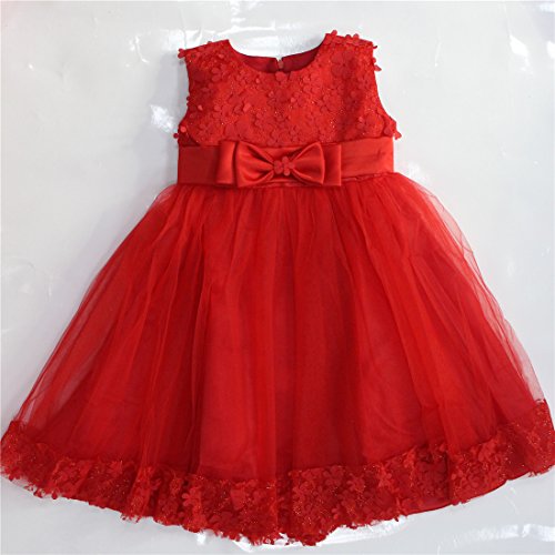Big Girls Lace Dresses Pageant Baptism Birthday Party Sleeveless Flower Holiday Girl Dress Christmas for Wedding Sundress A Line Tank Vintage Knee Kids Tutu Size 8 9 Wine Red (Red, 12)2