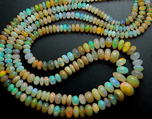 Opale éthiopienne naturelle perles jaunes pour bijoux bohème chic et parures d'été