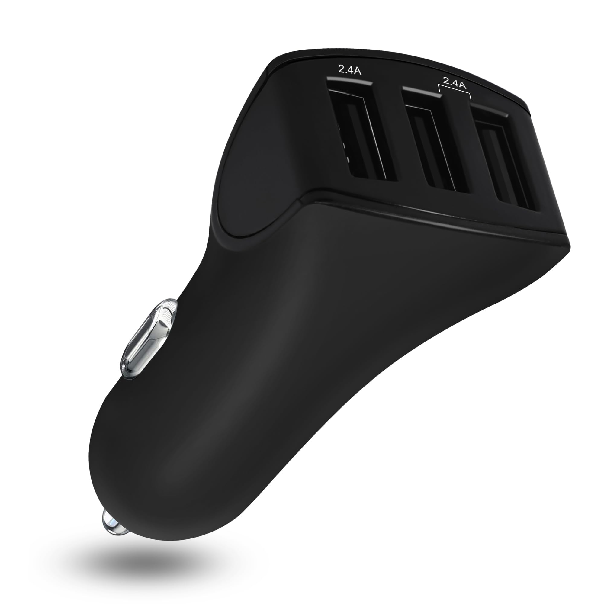 TRAVEL DEPOT USB Car Charger, 24W 3 Ports Fast Car Charger Adapter, Compatible w/iPhone 15/14/13/12/11, Samsung Galaxy S24 Ultra/S23, Cigarette Lighter USB Chargers, Not Compatible w/Quick Charge