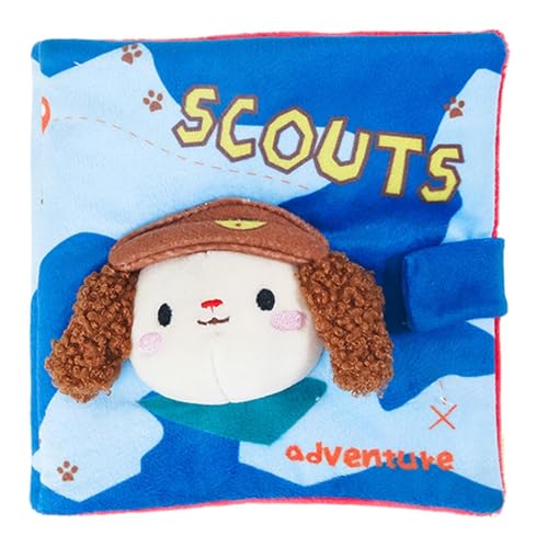 Dog Squeaky Toy, Puppy Puzzle Book, Interactive Chew Game For Dogs, Cute Soft Pet Toy, Indestructible Squeaker Pet Plaything For