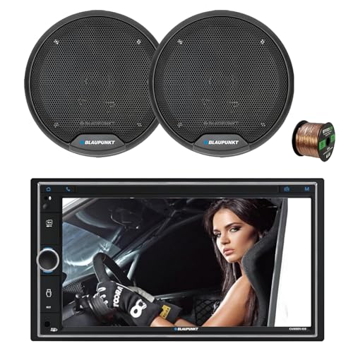 Blaupunkt CAMDEN 450 7” Touchscreen Double DIN Bluetooth AM/FM Digital Multimedia Receiver, 2x 6