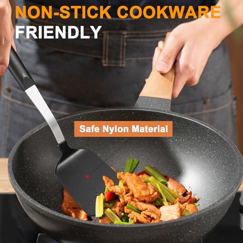 4-Piece-Large-Kitchen-Utensils-Set-with-Stainless-Steel-Slotted-Spoon-Nylon-Soup-Ladle-Non-Stick-Spatula-and-Whisk-Heat-Resistant-Cooking-Utensils-for-MixingServingDrainingStirring