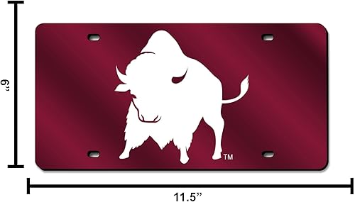 Miniatura 752 de Rico Industries Placa de matrícula de metal con incrustaciones láser de Florida Gators de la NCAA plateado,Alternativo,Negro -,Negro/Plata,Azul,azul