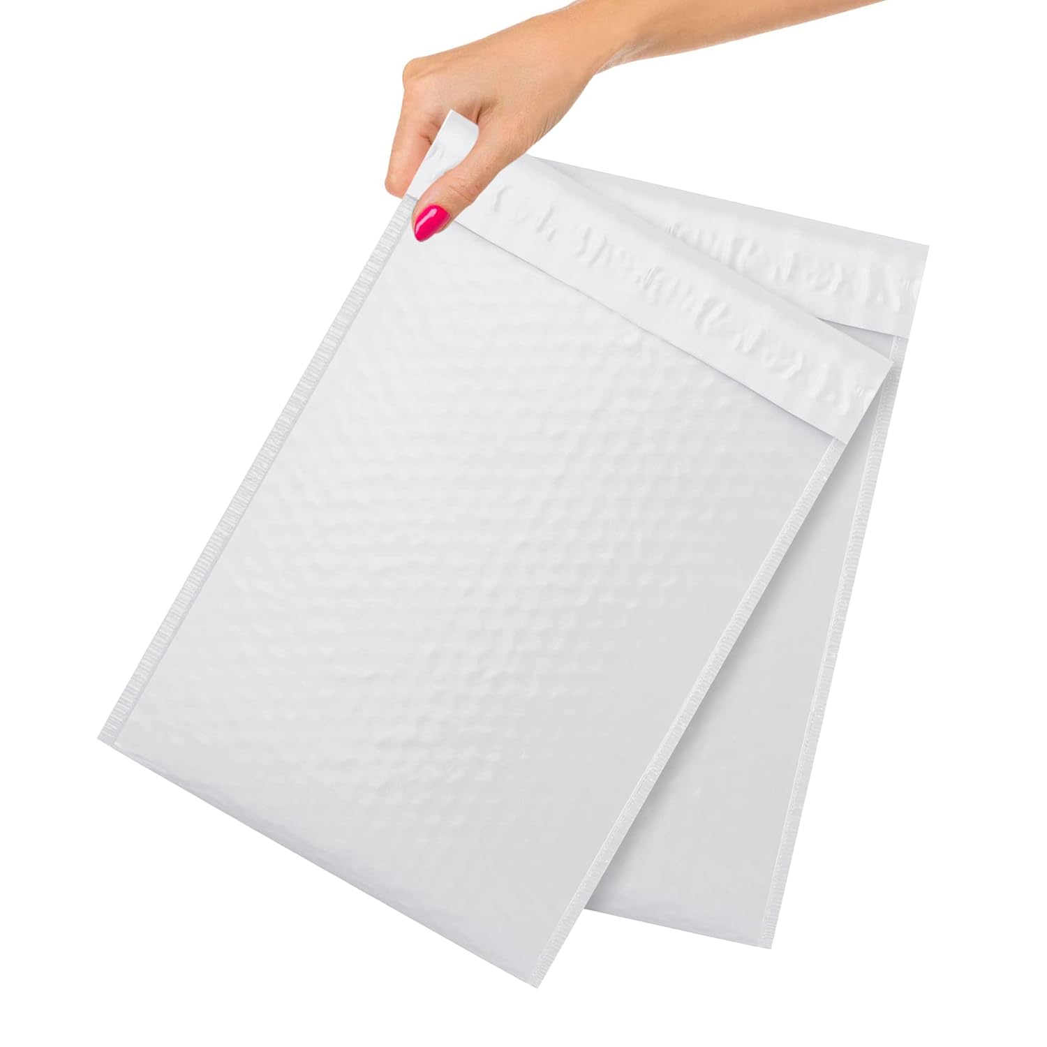 ABC Poly Bubble Mailer 7 x 11 Inches, Pack of 25 White Padded Shipping Envelopes, Opaque
