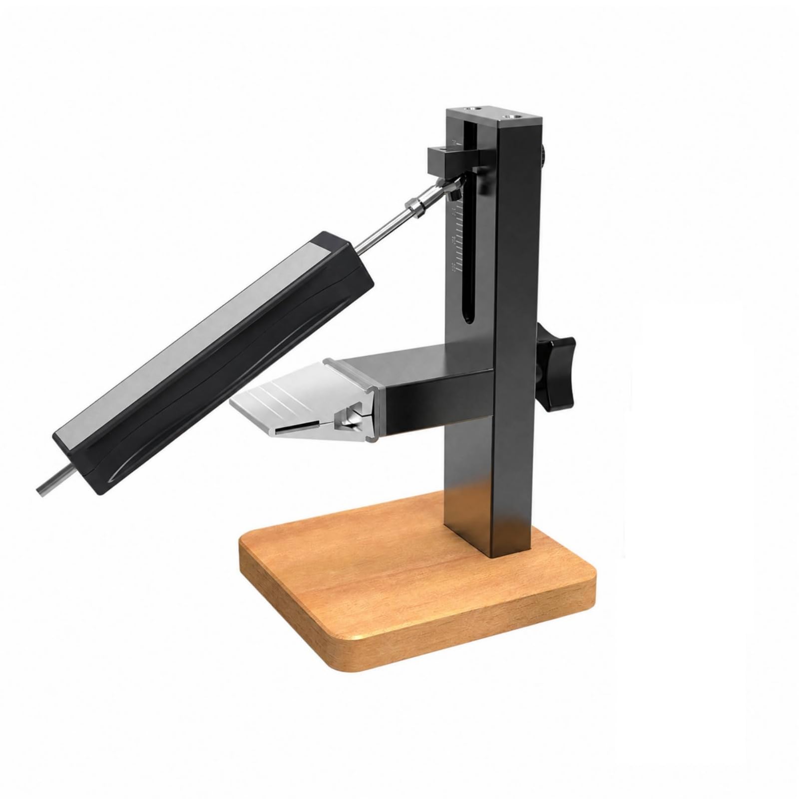 Afilador Profesional Cuchillos con Guía Ángulo Doble Mecanismo Cor con Pinza Cuchillos Ergonómico para Cocina, Taller
