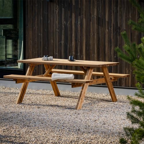 Table en bois UNGURS Amata résistante pour aménagement extérieur durable