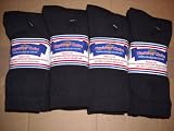 Diabetic Socks for Men - Crew Socks by Physicians' Choice Diabetic Socks - 12-Pack in Black - Size 1