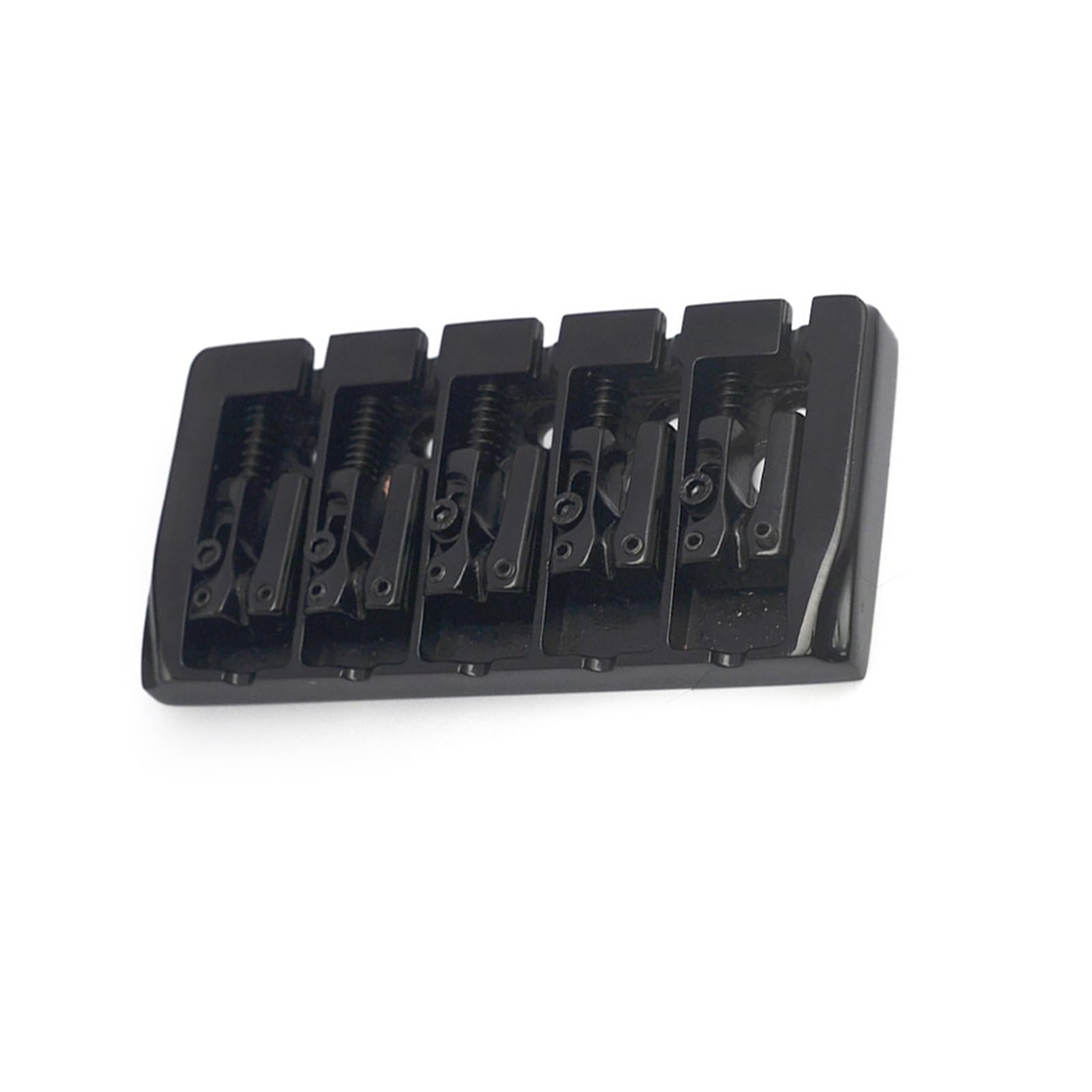 Accesorios Para Bajos Eléctricos Cola De Puente De 5 Cuerdas Hecha De Metal | Puente de guitarra(Bk)
