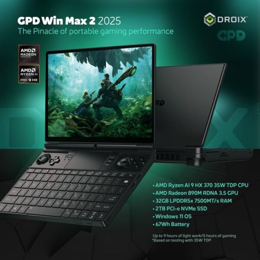 Amazon.com: GPD Win MAX 2 2025 Handheld Gaming PC with AMD Ryzen