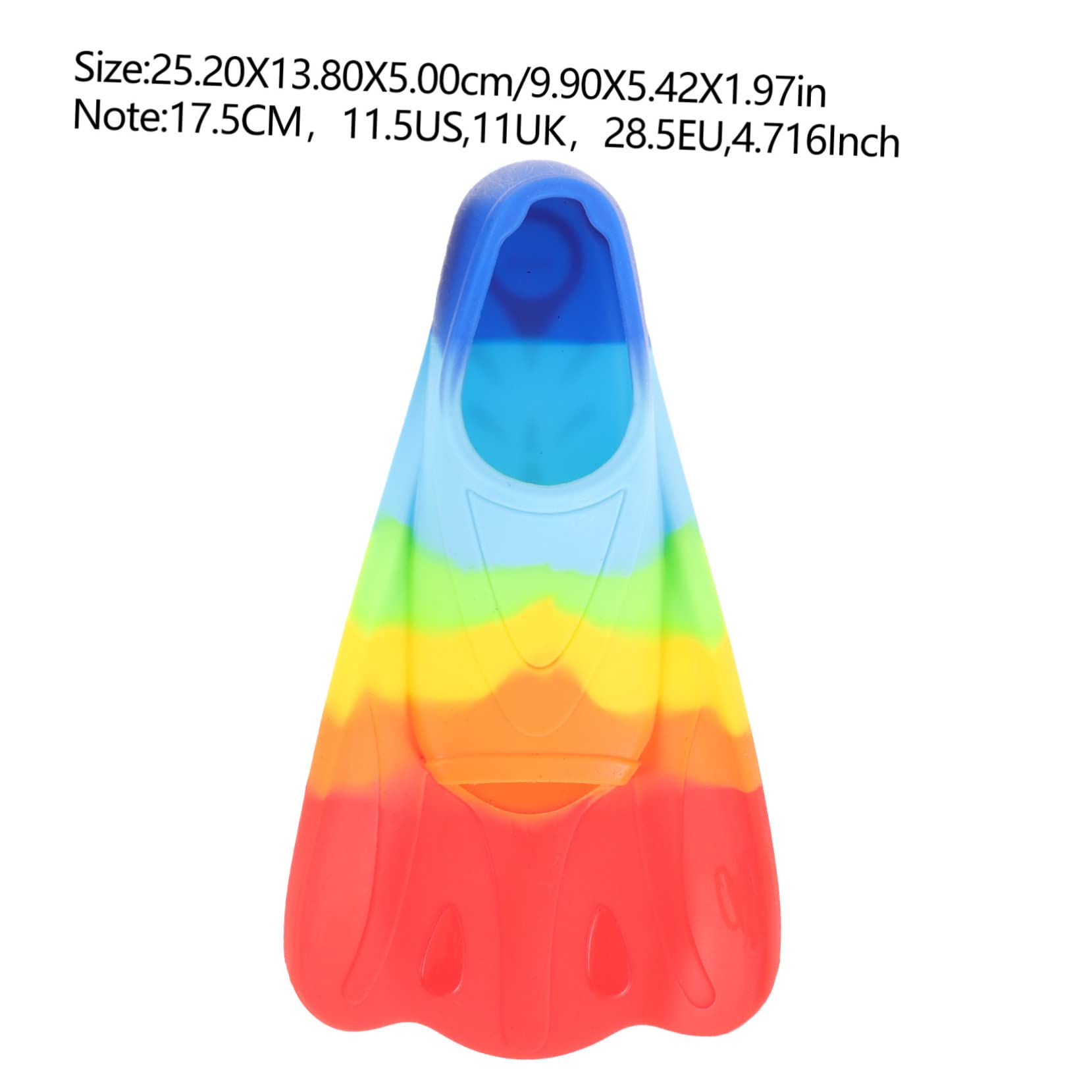 Abaodam 1 Pair Silicone for Lightweight Diving Flippers Comfortable Open Toe Design for Easy Use for Swimming Snorkeling and Training