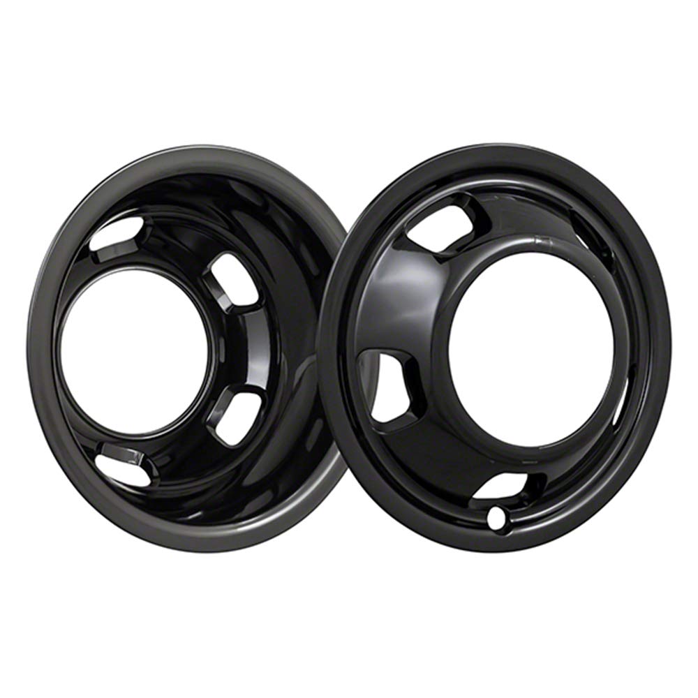 Elite Auto Chrome Gloss Black 5 Hand Hole 17' Wheel Simulators fit for Ram 3500 03-18