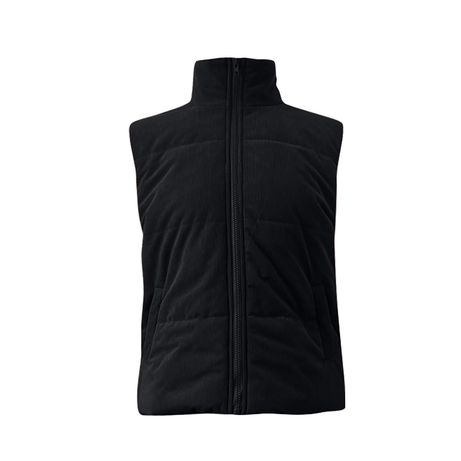Générique Gilet Sans Manche Femme Chaud Polaire Zippé Gilet Veste pour Printemps Automne Hiver Manteaux Casual Mode Slim Hiver Veste Couleur unie avec Poches Gilet Femme