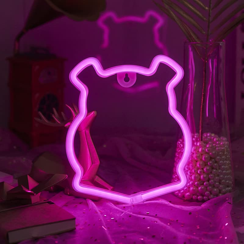 Enseigne au néon,applique murale au néon à LED,veilleuse au néon alimentée par USB ou à piles,pour les décorations de la maison du restaurant du bar de...