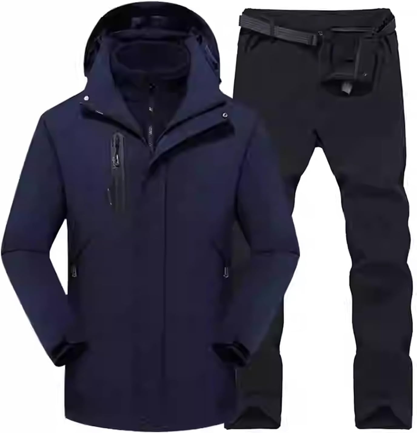 Mens Ski Suit Suit, Fashion Casual Thick Hot Windproof Waterproof Winter Warm Ski Suits Set