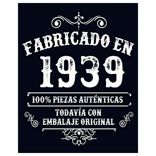 Fabricado en 1939 Todavia Con Embalaje Original: Feliz cumpleaños niña de 82 años escribiendo un diario | Cuaderno en blanco con 120 páginas / 8x10 pulgadas