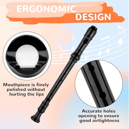 image for YONTY 8-Hole Soprano Descant Recorder Baroque Style Kids Music Flute w