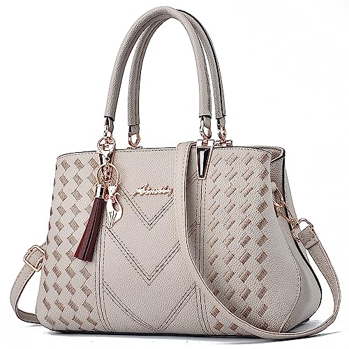 Bolsas femininas e bolsas de mão Alarion, bolsa de ombro feminina, bolsa carteiro, bolsa de designer, 2-grey1s, Medium