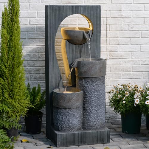 Outdoor Water Fountain for Patio & Garden, 41