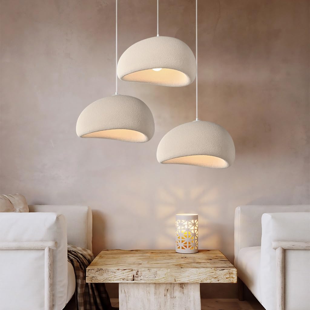 Lampe suspendue crème moderne pour illuminer votre restaurant