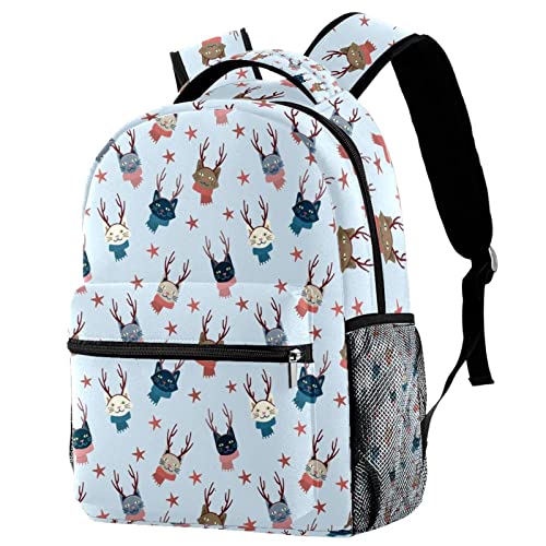 Sac à dos de Noël chats idéal pour les cours et vos voyages