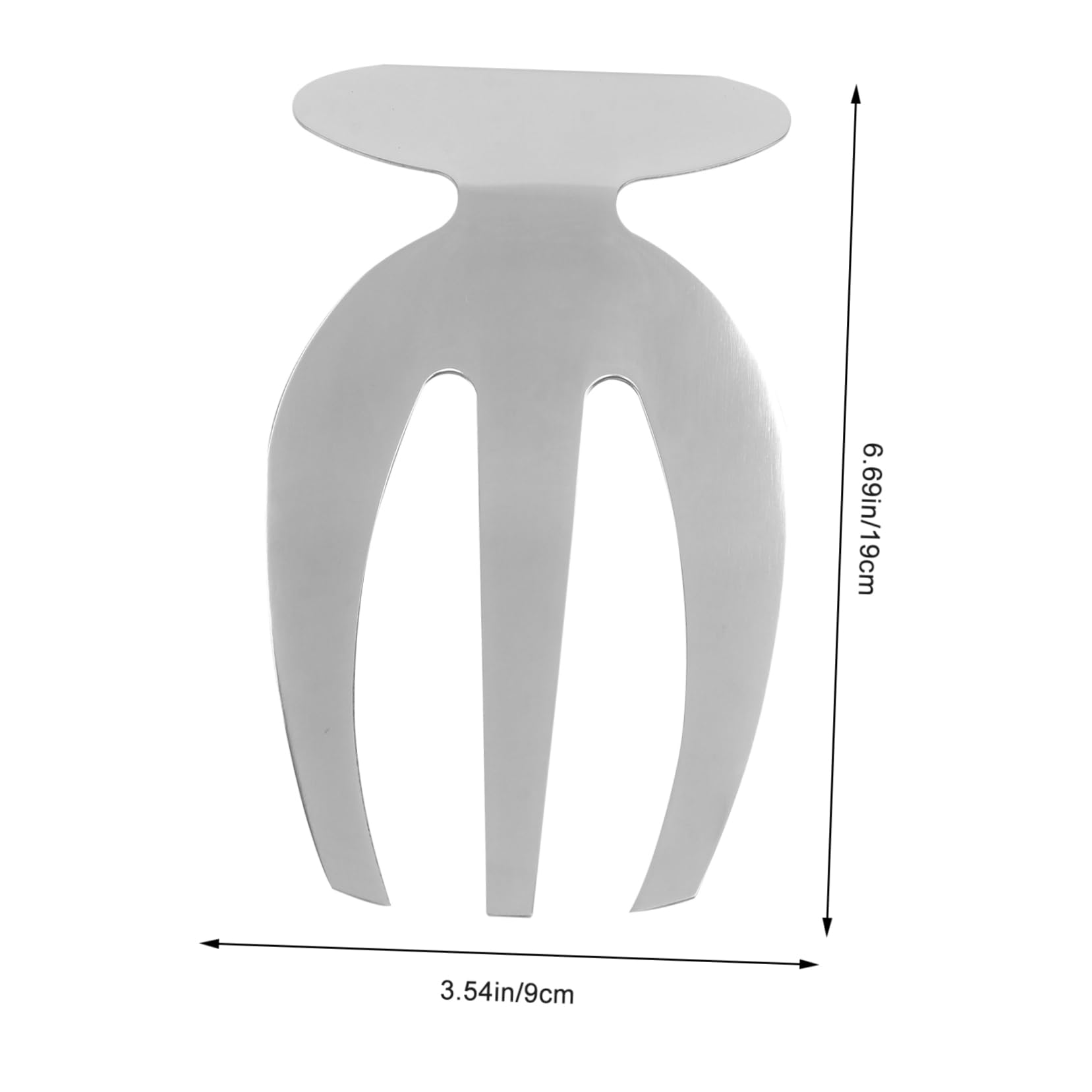Cabilock 1Pc Stainless Steel Salad Claw Kitchen Tool Lightweight Salad Hands for Serving Fruit Vegetables for Home Restaurant and Parties Silver