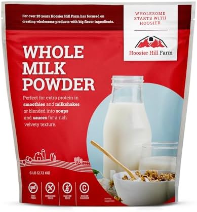 Hoosier Hill Farm Whole Milk Powder, 6LB (Pack of 1)