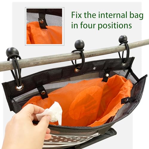 Image of UTV ATV Trash Bag Compatible WithPolaris RZR, Can-Am, CFMOTO, Teryx, Mule, Arctic Cat, Pioneer, Golf Cart,Universal Trash Sack Storage Bag-High-capacity